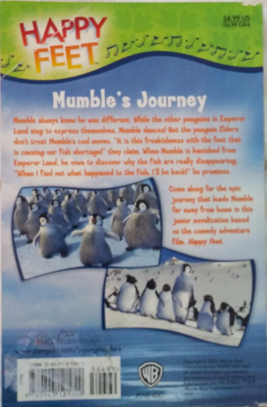 Happy Feet Mumble's Journey Junior Chapter Novel Book - photo 2