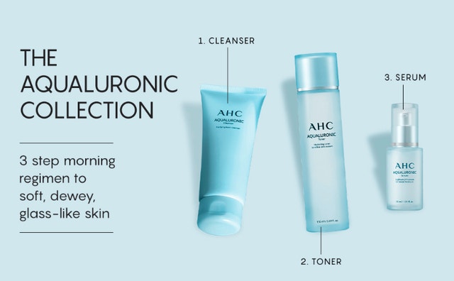 NEW AHC Aqualuronic 3 Pk Box Set