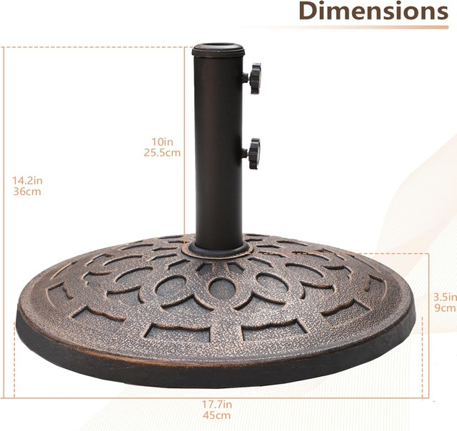 NEW C-Hopetree 42 lb Patio Umbrella Base Stand - photo 4