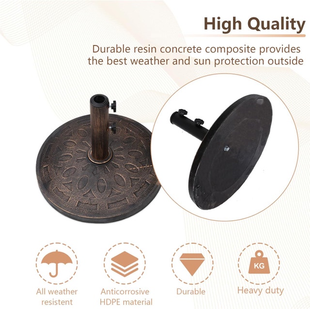 NEW C-Hopetree 42 lb Patio Umbrella Base Stand - photo 5