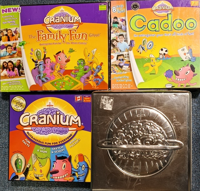 4 Cranium Family Board Games - Family Fun, Cadoo, Original