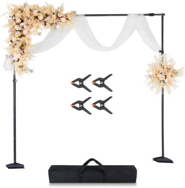 NEW VEVOR Backdrop Stand, 8.5 x 10 ft Adjustable Photo Portable