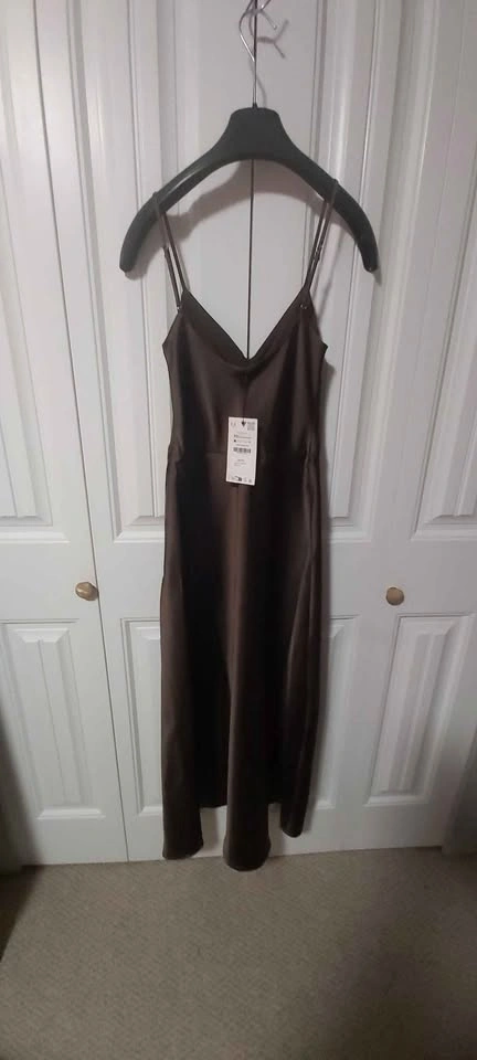 NEW satin dress ZARA size XS - photo 2