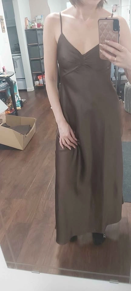 NEW satin dress ZARA size XS - photo 4