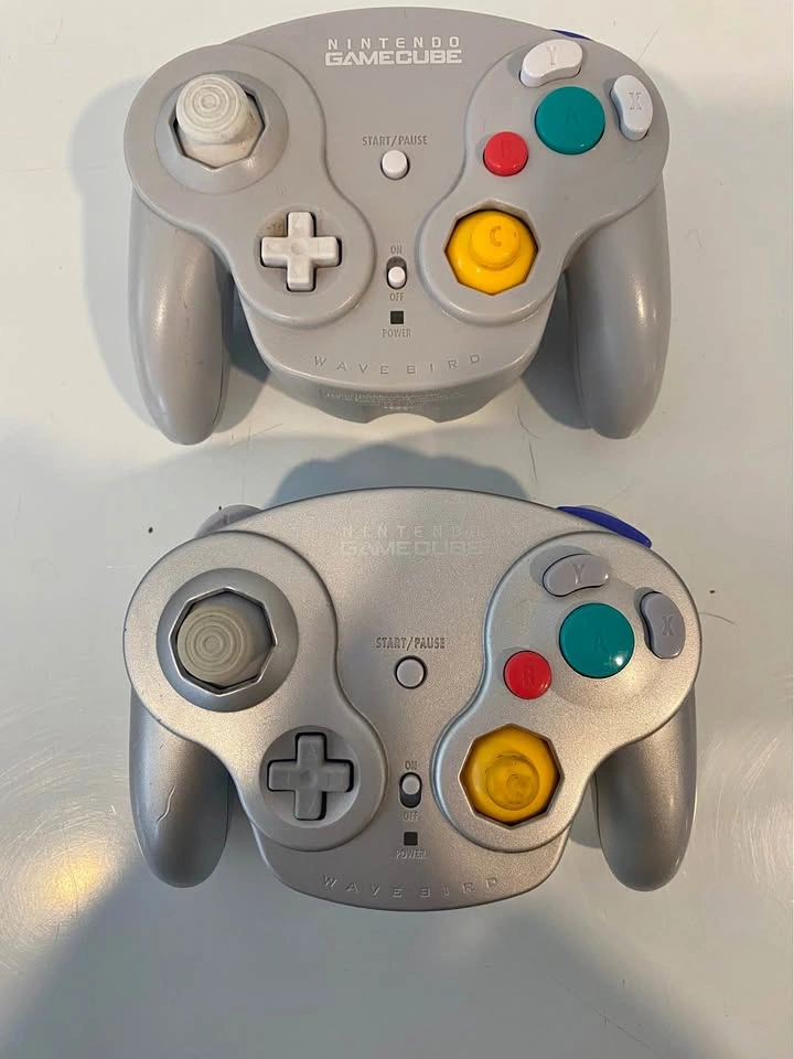 Lot of 2 Nintendo GameCube Wireless Controllers No Receivers