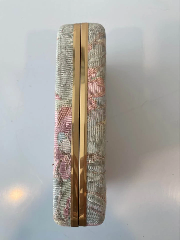 Vintage 80s Tapestry Travel Jewelry Box Cottagecore Vibes 🌸 - photo 4