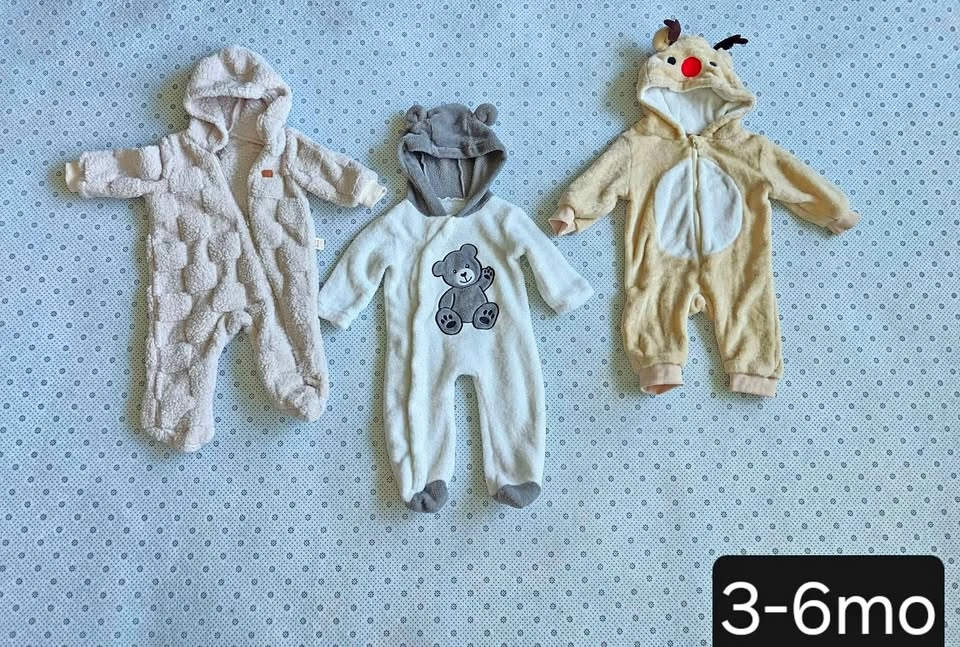 3-6 mo winter romper