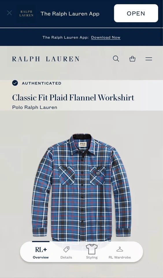 Polo Denim & Supply Plaid Flannel - Small - photo 5