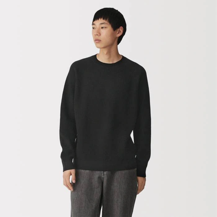 Muji Minimalist Knit Sweater - Black - Size Extra Large - photo 3