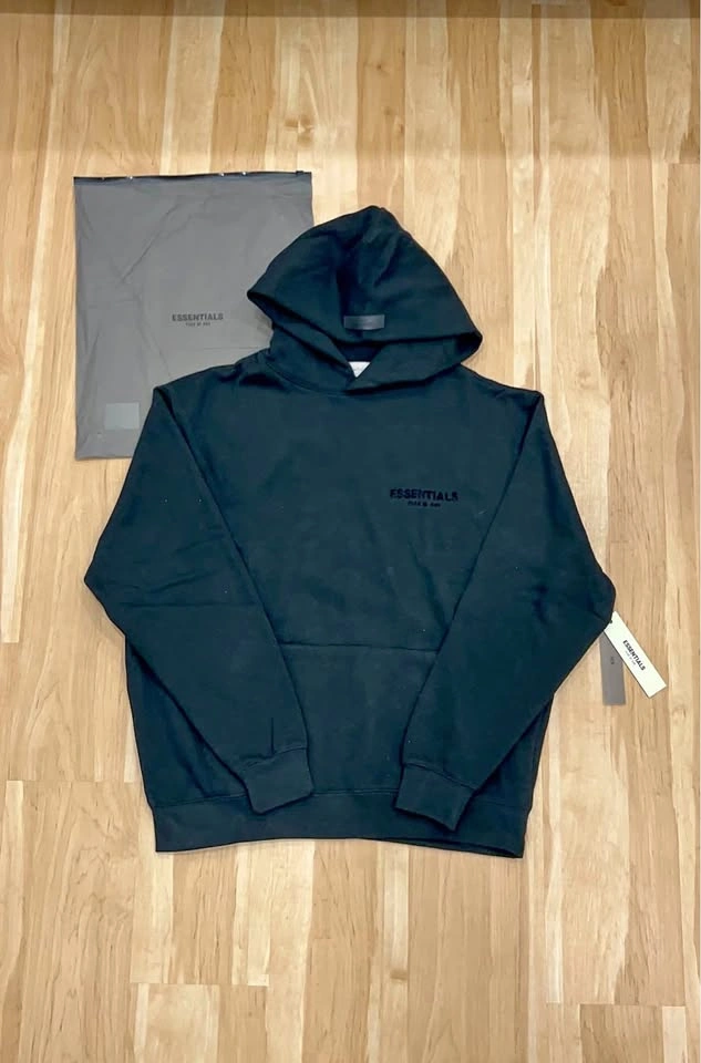 Fear of God Essentials Hoodie - Black (S-M)