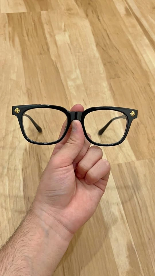Chrome Hearts Style Glasses - Black & GOLD - NEW
