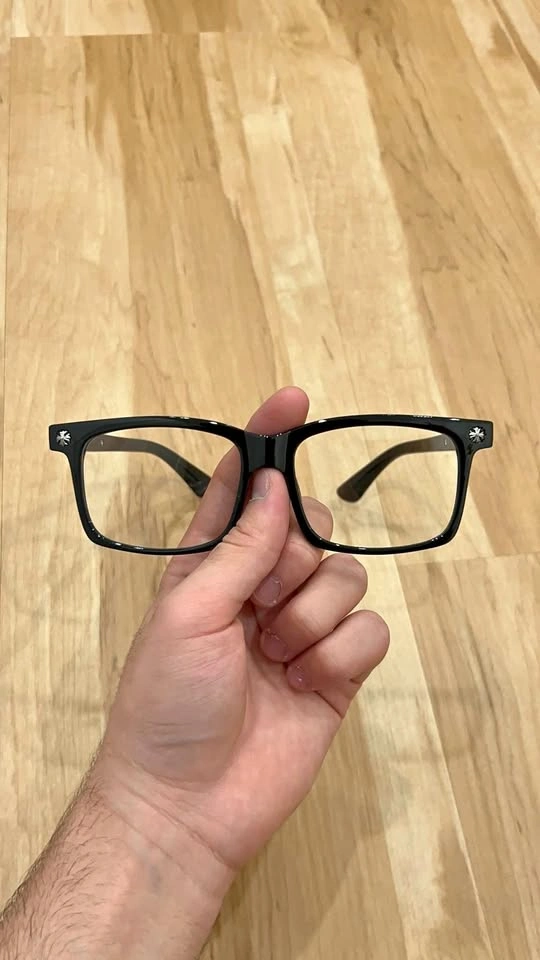 Chrome Hearts Style Glasses - Black/Silver - NEW