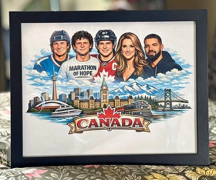 🇨🇦 Canada Legends Framed Art – Perfect Gift or Home Décor!🇨🇦