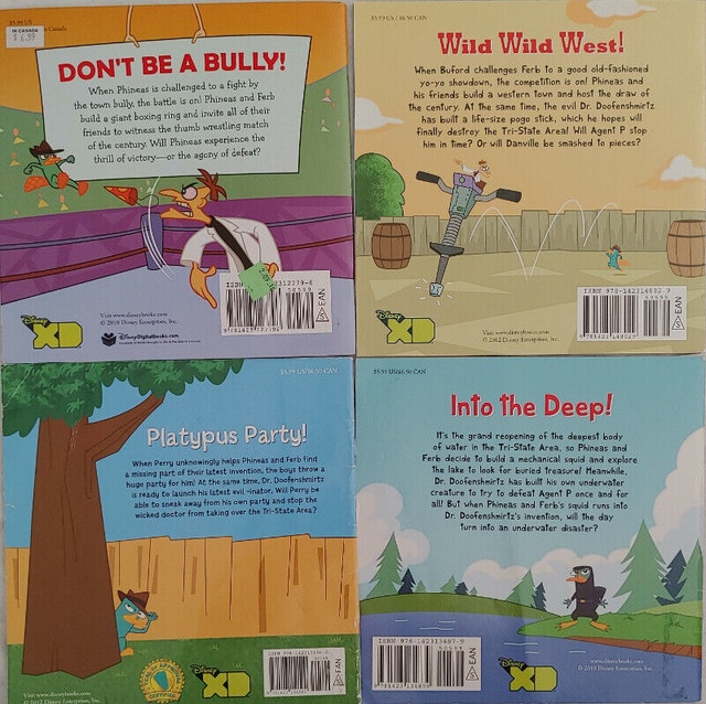 Qty 4 x Phineas and Ferb Books - photo 2