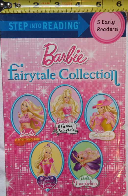 2 x Barbie Step Into Reading Fairy Tale Collection Books