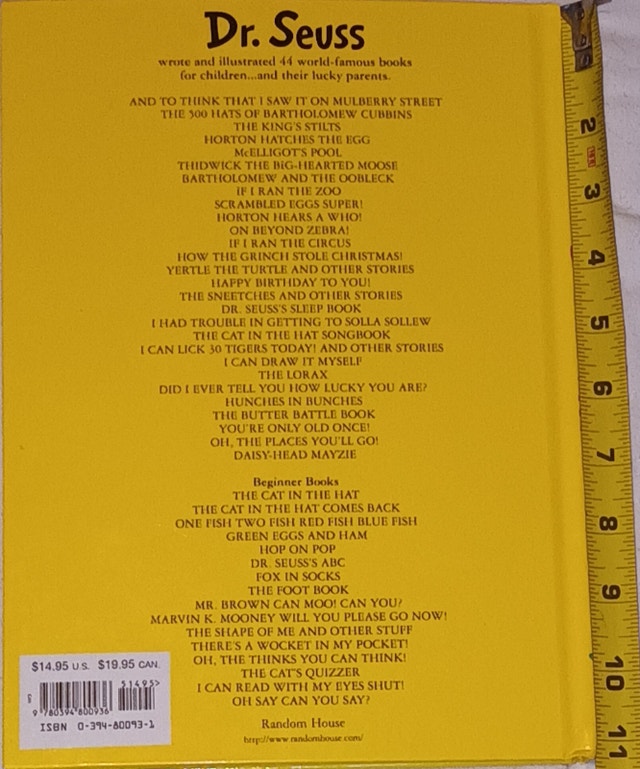 My Book About Me By ME Myself Hardcover Picture Book by Dr. Seus - photo 2