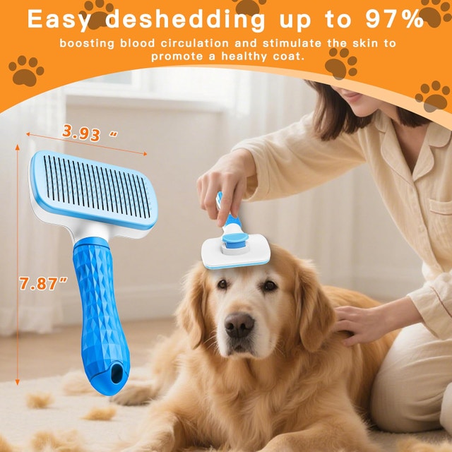 NEW Pet Hair Remover Roller & Grooming Brush (2-in-1) - photo 5