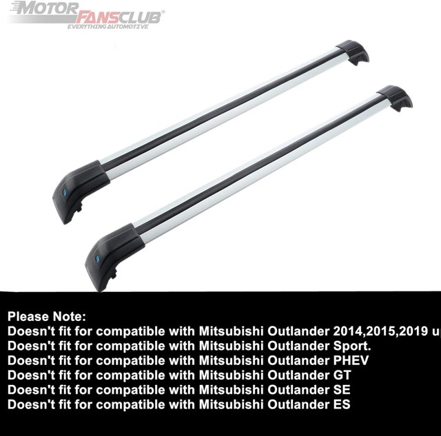 NEW MotorFansClub Roof Rack Bars Mitsubishi Outlander 2013-18 - photo 3
