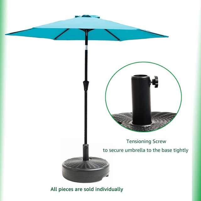 Helios&Hestia Heavy Duty Plastic Patio Umbrella Base