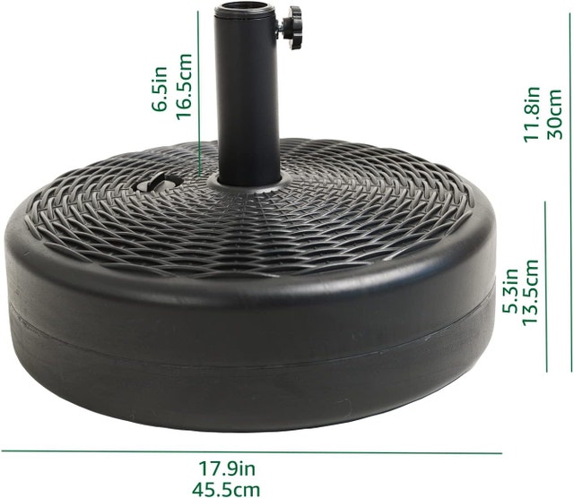 Helios&Hestia Heavy Duty Plastic Patio Umbrella Base - photo 3