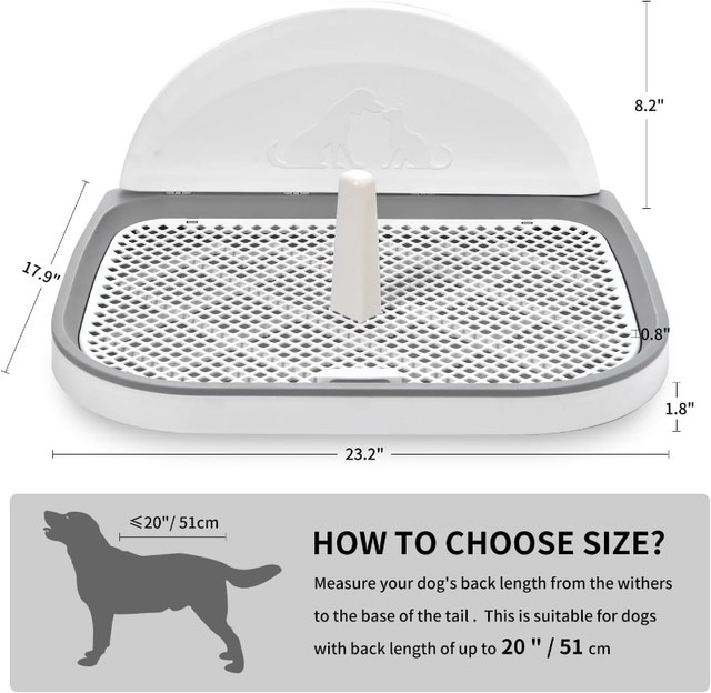 NEW Dog Potty Tray 23 x 20 - Indoor Pet Toilet - photo 2