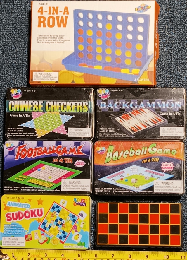 7 Mini Games - 4-in-a-Row, Checkers, Backgammon, Football, Sudok