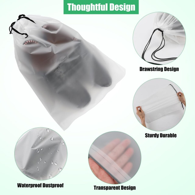 20pc Transparent Travel Shoe Bags - photo 3