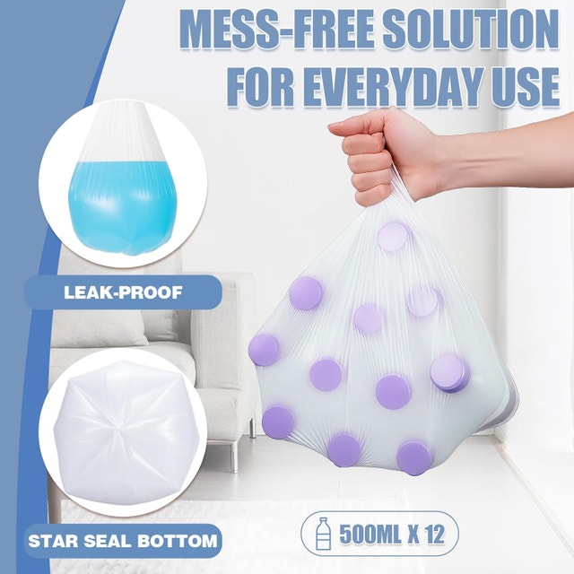 100 Count Small Trash Bags - 15L/4 Gallon - photo 3
