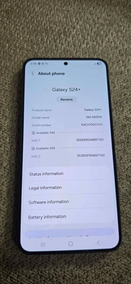 Samsung S24+ 256GB w/ Case and Screen Protector - photo 2