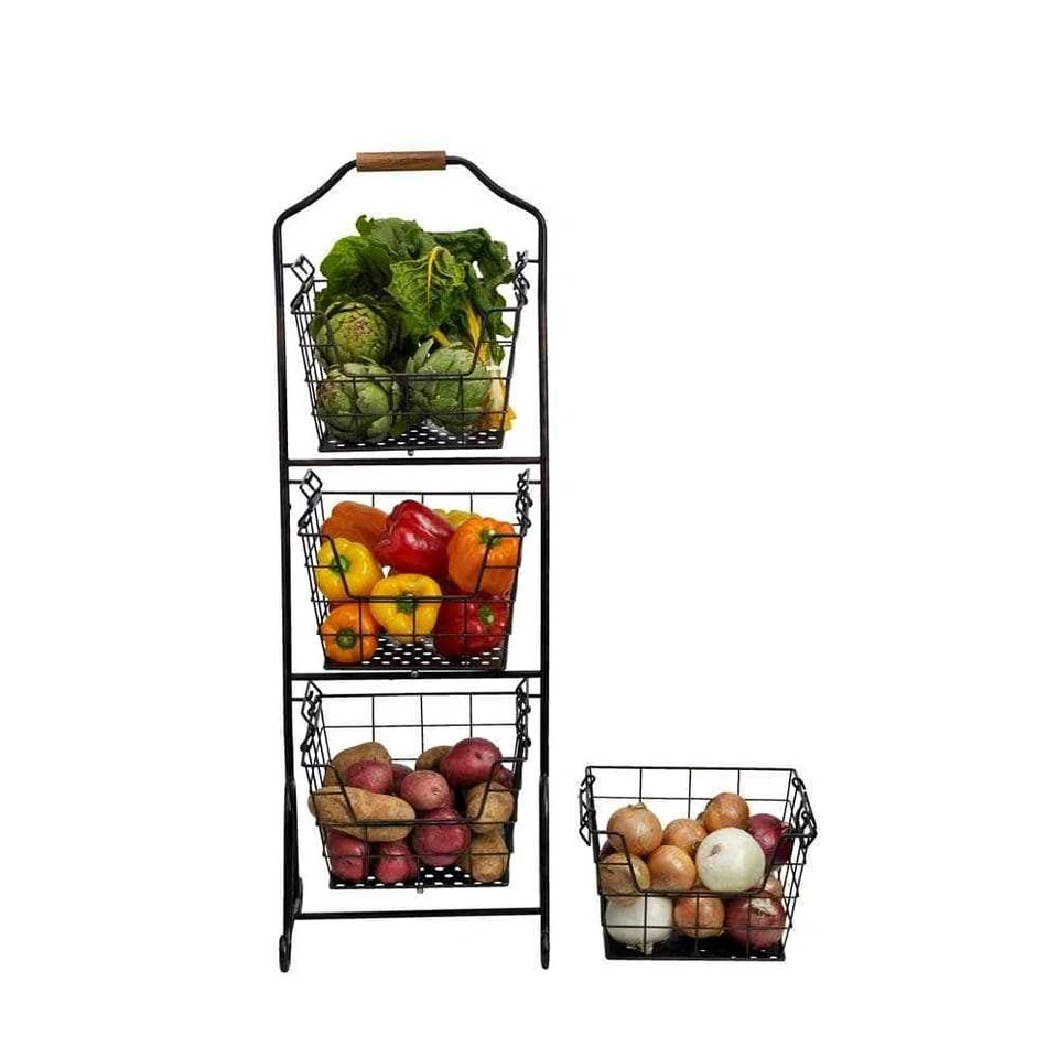 2 Tier Metal Standing Storage Rack