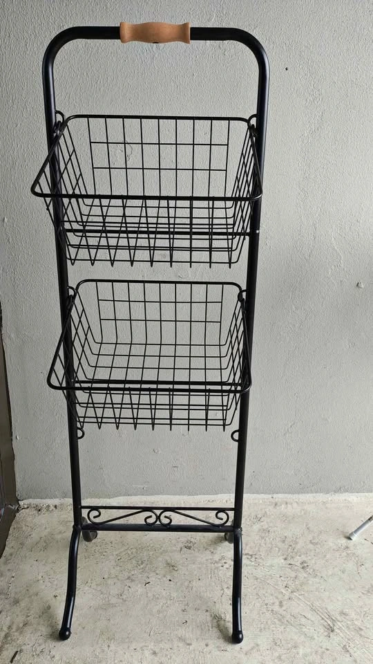2 Tier Metal Standing Storage Rack - photo 2