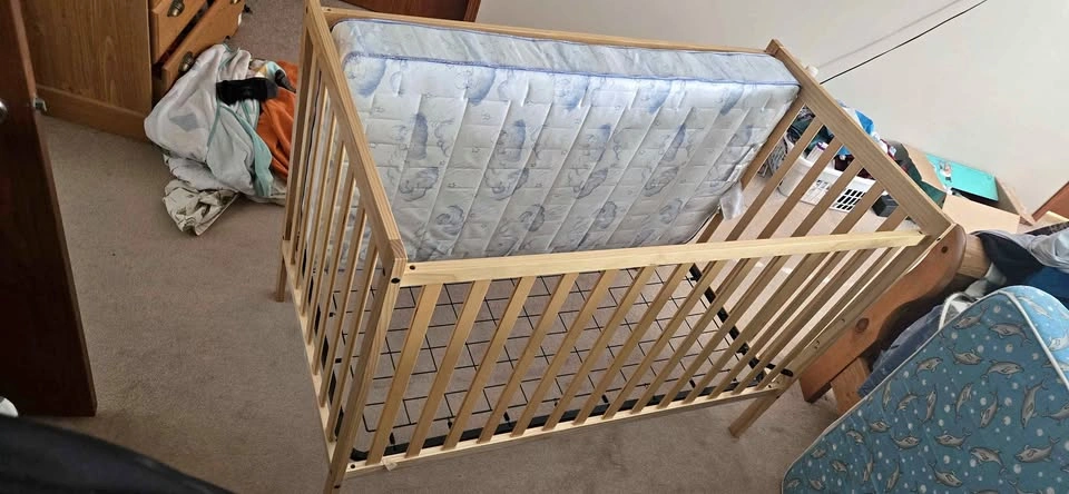 Dream On Me 5 in 1 Convertible Crib with Mattress