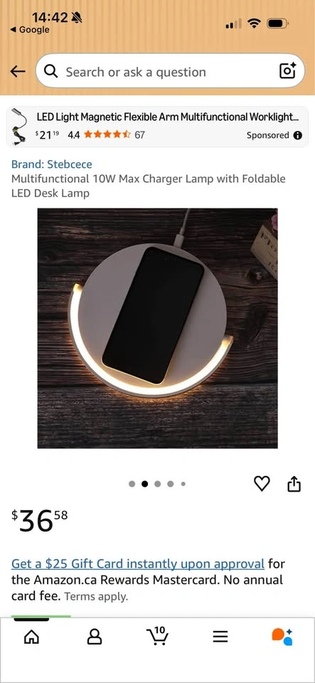 Foldable Lamp with Wireless Charging - photo 2