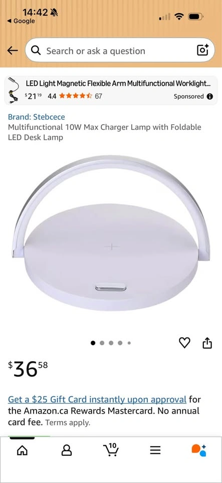 Foldable Lamp with Wireless Charging - photo 3