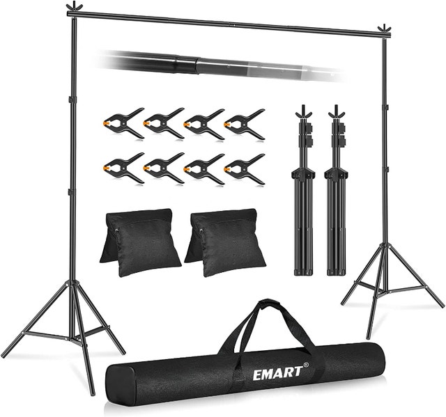 NEW EMART Photo Backdrop Stand Kit 7x10ft