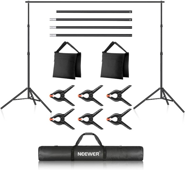 NEEWER Backdrop Stand 10ft x 7ft, Adjustable Photo Studio