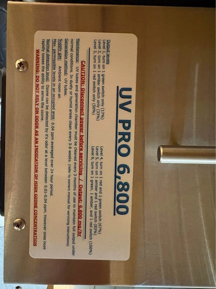 UV PRO 6,800 Ozone Generator Air Purifier - photo 3