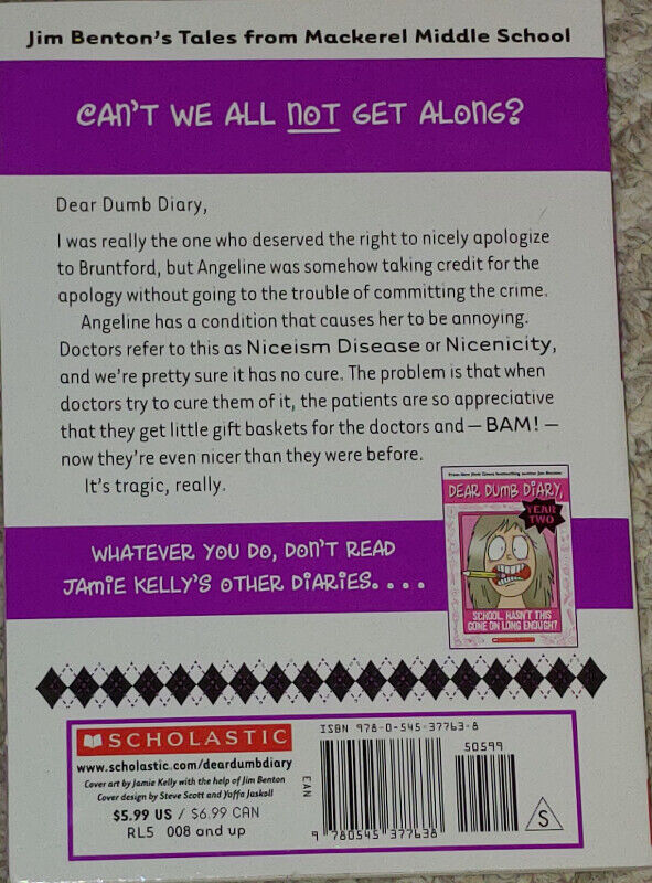 Dear Dumb Diary Year Two Super Nice Are Super Annoying Book - photo 2