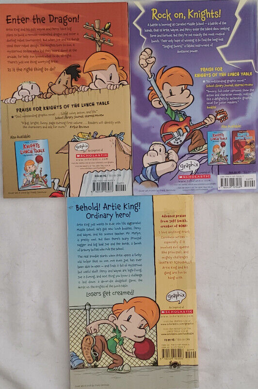 Qty 3 x Knights of the Lunch Table Books by Scholastic - photo 2