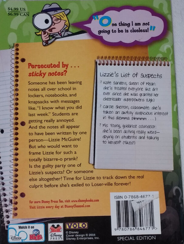 Lizzie McGuire Get a Clue! Chapter Book - photo 2