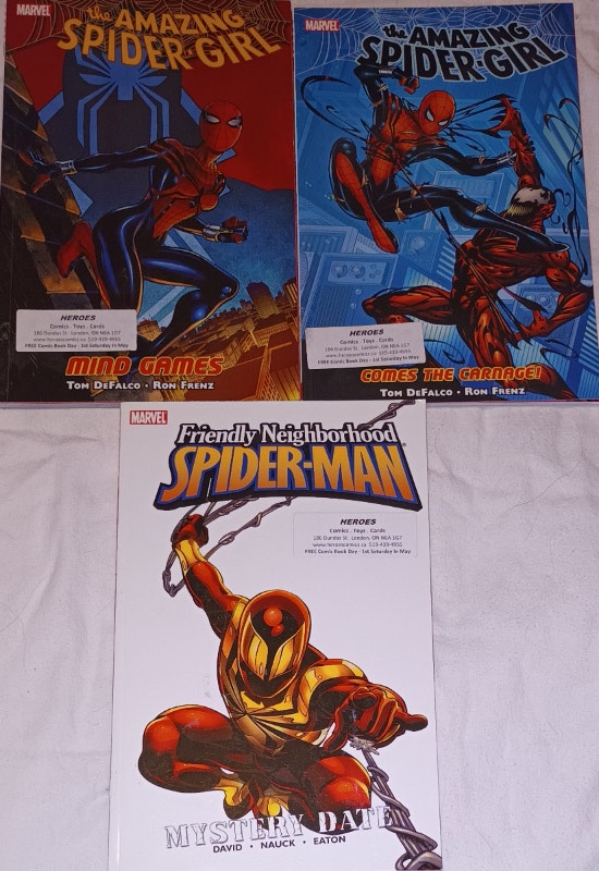 3 Marvel Spider-Girl & Spider-Man Comic Books Set