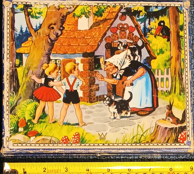 Vintage Fairy Tale Lithographic Toy Puzzle - 20 Blocks