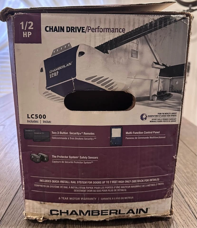 Chamberlain 1/2 HP Garage Door Opener (LC500) - New Kit - photo 2