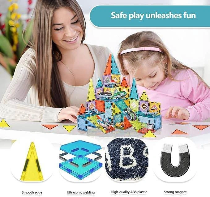 Magnetic Building Blocks – 75 PCS | Perfect for Kids’ Creative P - photo 3