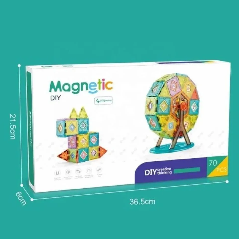 Magnetic Building Blocks Set – 70 PCS | Fun & Educational Toy fo - photo 4