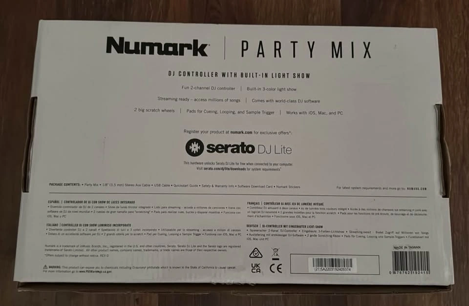 Numark Party Mix DJ Controller with Light Show - photo 2