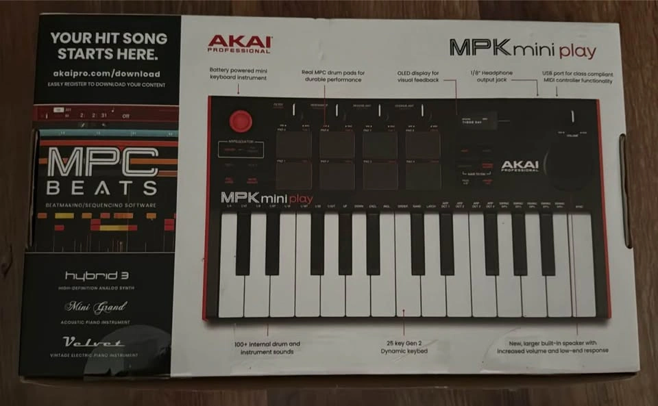 AKAI MPK mini play MIDI Keyboard - photo 2