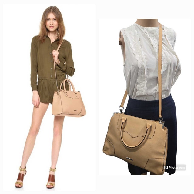 Rebecca Minkoff Amorous Satchel & Crossbody Bag in Nude