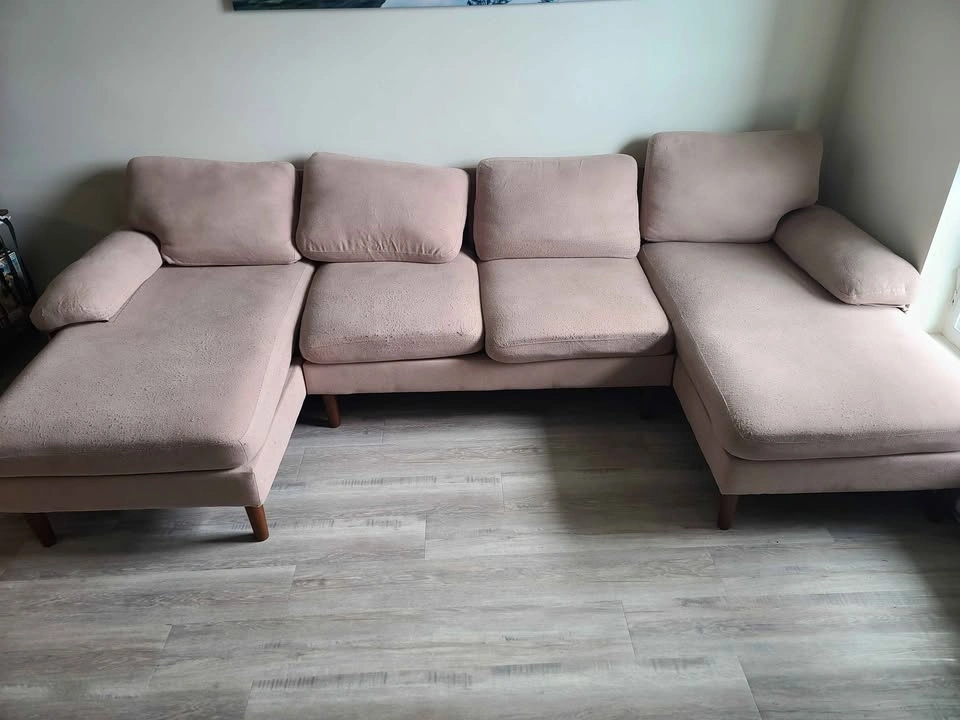 HOMCOM Sectional Sofa, 4 Seater U Shape Couch - photo 3