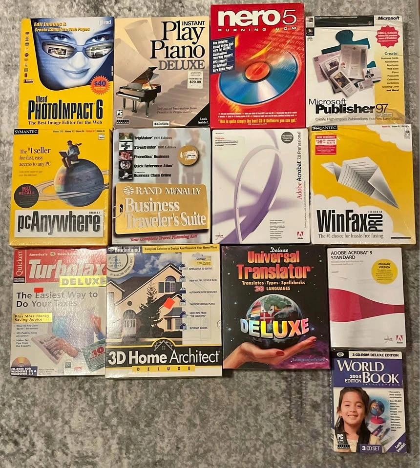 Lot of Vintage Software
